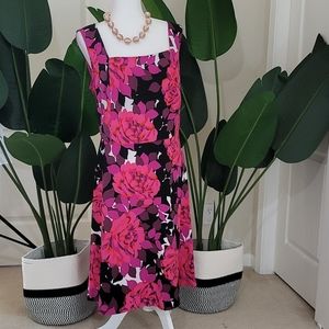 London Times size 18W - Pink flower dress